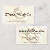 Gold Brown waterverf vermaide schoonheid Visitekaartje (Voorkant / Achterkant)