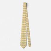 Gold Brush Stroke Tie Stropdas (Voorkant)