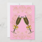 Gold Bubble Bridal Shower-uitnodiging Kaart (Achterkant)