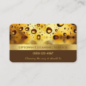Gold Bubble Professional Cleaning Services Visitekaartje (Voorkant)