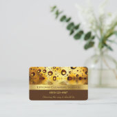 Gold Bubble Professional Cleaning Services Visitekaartje (Staand voorkant)