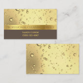 Gold Bubbles Professional Cleaning Services Visitekaartje (Voorkant / Achterkant)