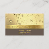 Gold Bubbles Professional Cleaning Services Visitekaartje (Voorkant)