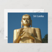 Gold Buddha Afbeelding Briefkaart (Voorkant / Achterkant)