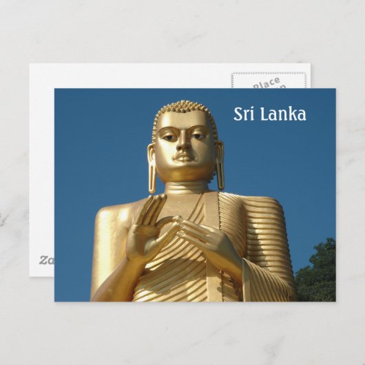 Gold Buddha Afbeelding Briefkaart (Voorkant / Achterkant)