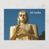 Gold Buddha Afbeelding Briefkaart (Voorkant)