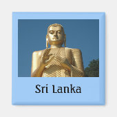 Gold Buddha Afbeelding Magneet (Voorkant)