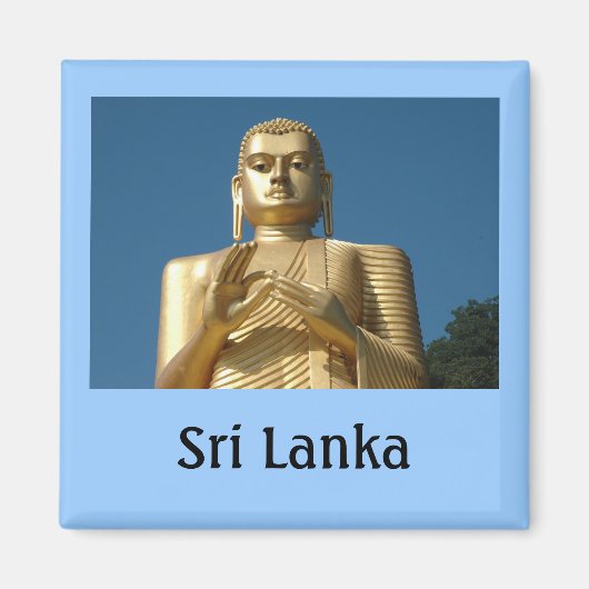 Gold Buddha Afbeelding Magneet (Voorkant)