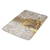 Gold Buddha Golden Floral Flowers Badmat (Gekanteld)