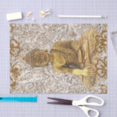 Gold Buddha Golden Floral Flowers Tissuepapier (Craft)