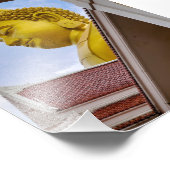 Gold Buddha in Thailand Foto Afdruk (Hoek)