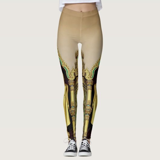 Gold Buddha Leggings (Voorkant)