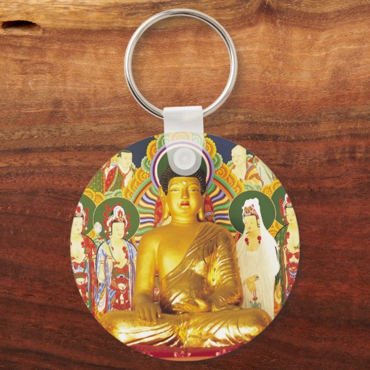 Gold Buddha Sleutelhanger (Voorkant)