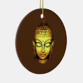 Gold Buddha Spiritueel Yoga Head Keramisch Ornament (Rechts)
