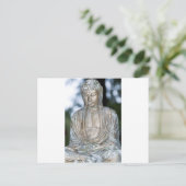 Gold Buddha Statue Briefkaart (Staand voorkant)