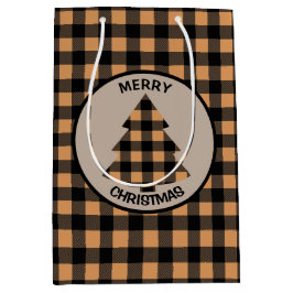 Gold Buffalo-kerstboom Medium Cadeauzakje