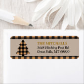 Gold Buffalo Plays Border Kerstboom Etiket (Insitu)