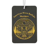 Gold Buffalo staat majestueus in de Natuur scene Luchtverfrisser (Achterkant)