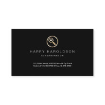 Gold Bug Icon Home Exterminator Visitekaartje