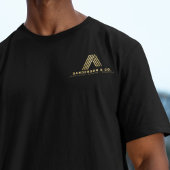 Gold builders construction employee staff black t-shirt