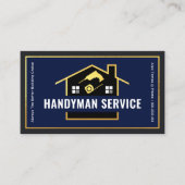 Gold Building Handyman Tools Lijst Visitekaartje (Voorkant)