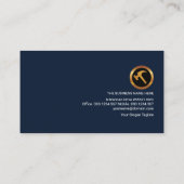 Gold Building Home Repairs Visitekaartje (Achterkant)