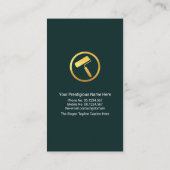 Gold Building Rooftop Handyman Painting Service Visitekaartje (Achterkant)