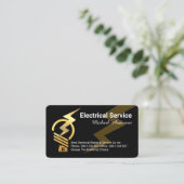 Gold Bulb Home Lightning Powered Visitekaartje (Staand voorkant)