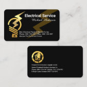 Gold Bulb Home Lightning Powered Visitekaartje (Voorkant / Achterkant)