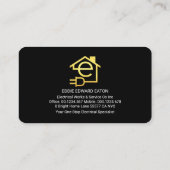 Gold Bulb Home Powered By Lightning Visitekaartje (Achterkant)