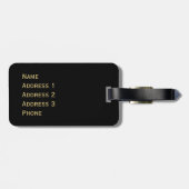 Gold Bull Bull Market Bagagelabel (Achterkant horizontaal)