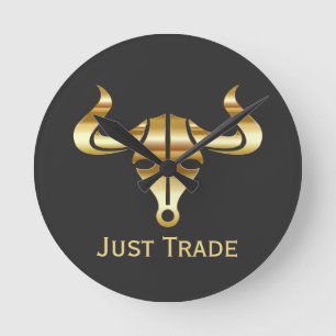 Gold Bull Just Trade Ronde Klok