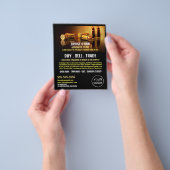 Gold Bullets, Gunsmith, Gunstore Adverteren Flyer (Hand)