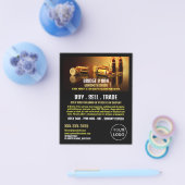 Gold Bullets, Gunsmith, Gunstore Adverteren Flyer (Enkel)