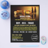 Gold Bullets, Gunsmith, Gunstore Adverteren Flyer (Enkel)