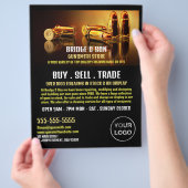 Gold Bullets, Gunsmith, Gunstore Adverteren Flyer (Hand)