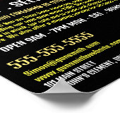 Gold Bullets, Gunsmith, Gunstore Adverteren Poster (Hoek)