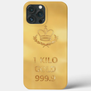 Gold Bullion Bar-afdrukken iPhone 13 Pro Max Hoesje