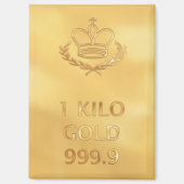 Gold Bullion Bar Magneet (Voorkant)