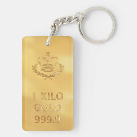 Gold Bullion Bar Sleutelhanger (achterkant)