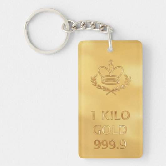 Gold Bullion Bar Sleutelhanger (Voorkant)