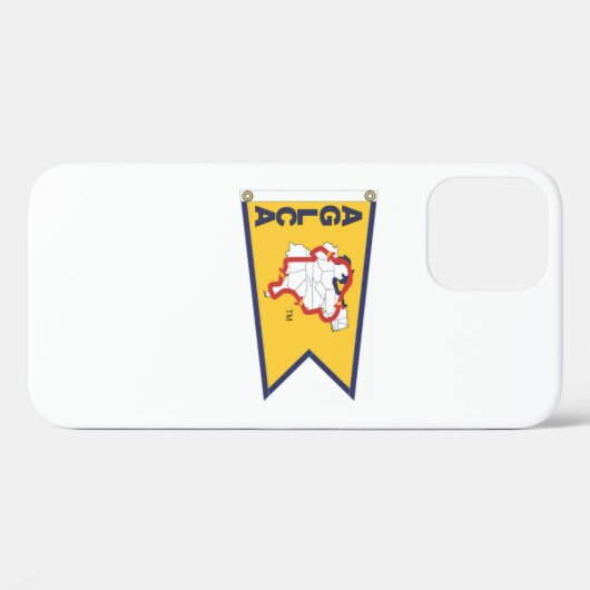 Gold Burgee Case-Mate iPhone Case (Achterkant (horizontaal))