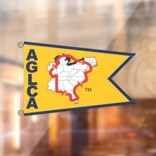 Gold Burgee Window Cling Raamsticker (Vel 2)