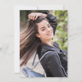 Gold Burgundy Modern Nursing School Afstuderen Bedankkaart (Achterkant)