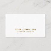 Gold Burlap Heart, sla de datum op Informatiekaartje (Achterkant)