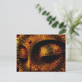 Gold Burst Buddha Briefkaart (Staand voorkant)