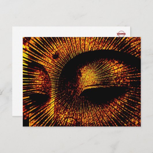 Gold Burst Buddha Briefkaart (Voorkant / Achterkant)