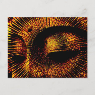 Gold Burst Buddha Briefkaart