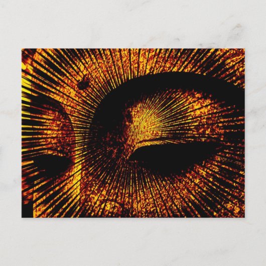 Gold Burst Buddha Briefkaart (Voorkant)
