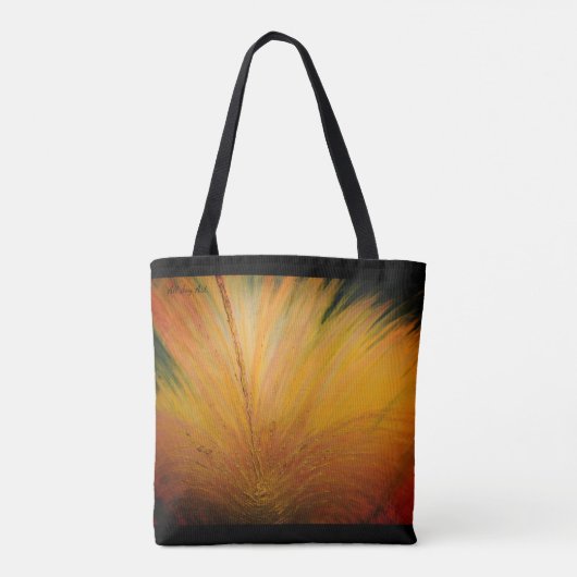Gold Burst-Tas door All Joy Art Tote Bag (Achterkant)